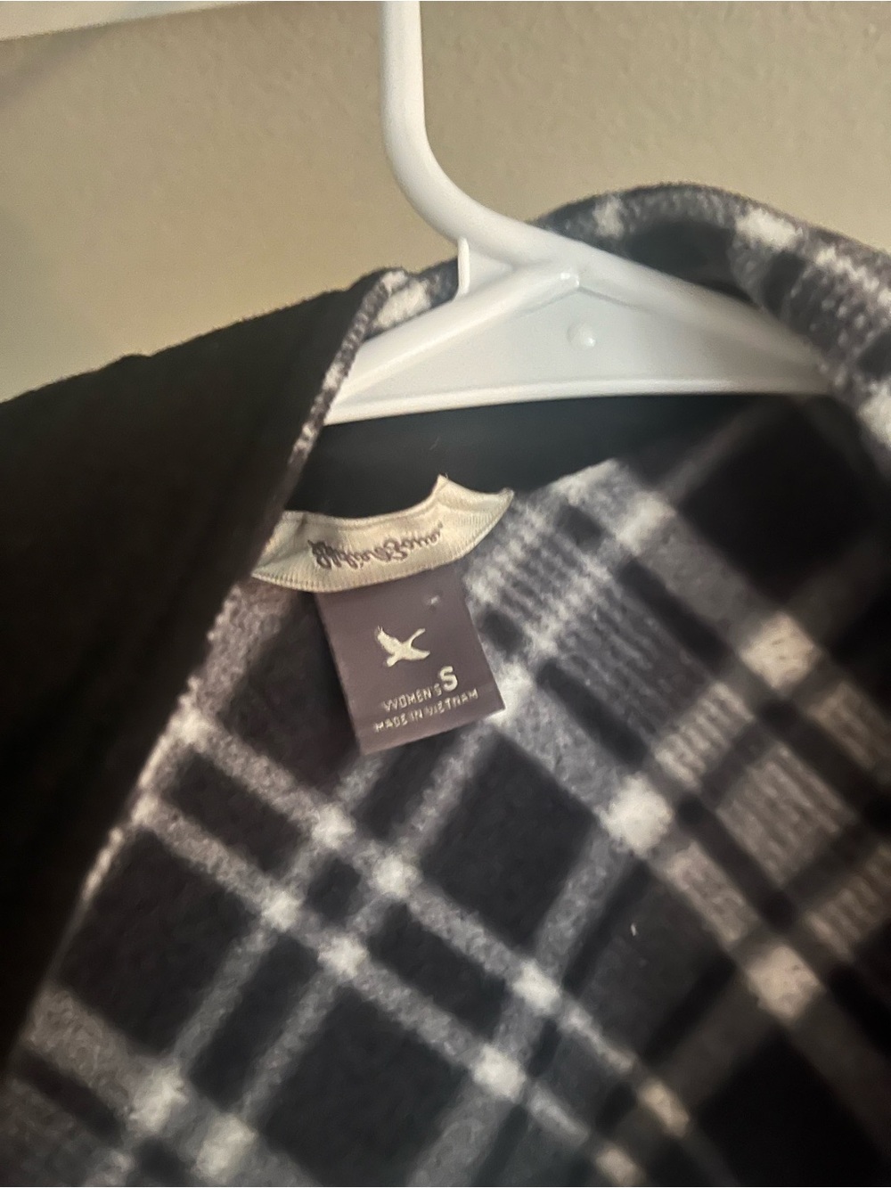 Eddie Bauer Black and Gray Plaid Lightweight Shirt Jacket - Picture 2 of 2
